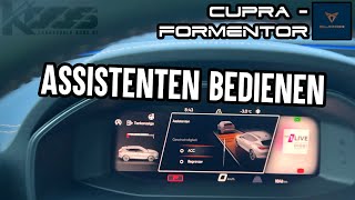 Assistenten bedienen im Cupra Formentor