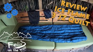 Review Ice Flame Gear - ultraleichter und günstiger Quilt von Aliexpress