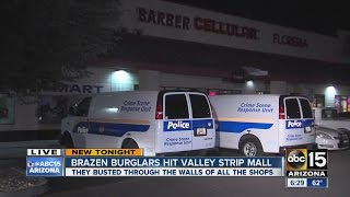 Brazen burglars hit Valley strip malls