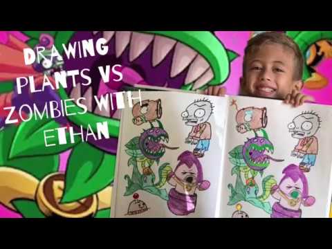 How To Draw Plants Vs. Zombies Garden Warfare Characters - YouTube