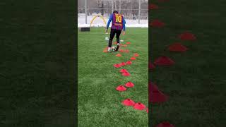 LA MASIA drill🔥to improve dribbling #footballskills #soccer #soccerskills #footwork #football