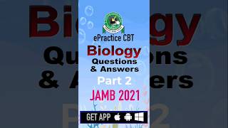 JAMB UTME BIOLOGY 1