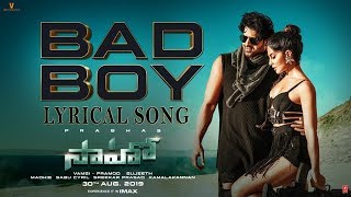 Saaho: Bad Boy Telugu  Lyrical Song  | Prabhas, Jacqueline Fernandez | Badshah, Neeti Mohan