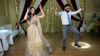 GAGAN & YADPREET | SURPRISE BHANGRA PERFORMANCE AT BROTHER'S WEDDING RECEPTION