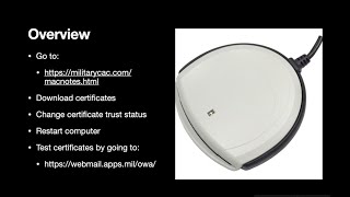 Installation of Military CAC Certificates on Mac (Apple)