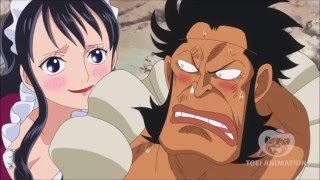 One piece Epic Monkey Sai Vs Lao G full fight HD NO ANV