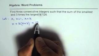 How to Solve Word Problems with Three Consecutive Numbers