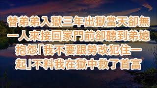 替弟弟入獄三年出獄當天卻無一人來接回家門前卻聽到弟媳抱怨「我不要跟勞改犯住一起」不料我在獄中救了首富