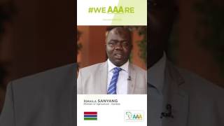 Ismaila SANYANG, Ministre de l'Agriculture en Zambie soutient l'initiative AAA