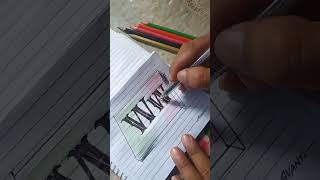 #title :Kung paano gawin lettering ang GayNinety capital and small letters na (Ww) #artshorts