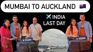 MY LAST DAY IN INDIA 🇮🇳 | INDIA TO NEW ZEALAND JOURNEY VLOG 🇳🇿 |  MY FIRST INTERNATIONAL FLIGHT