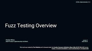 AVCDL fuzz testing overview