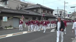 2014年　岸和田だんじり・12日の試験曳き③　やりまわし②