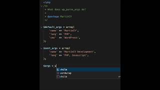 What does the wp_parse_args WordPress function do?