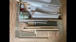 Assembling Ashford 16H table loom