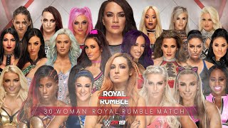 2019 Women's Royal Rumble Match - WWE 2K19 Simulation