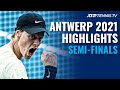 Sinner vs Harris; Brooksby vs Schwartzman | Antwerp 2021 Semi-Final Highlights