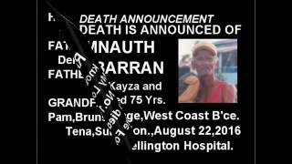 Death Announcement - Ramnauth Rambarran