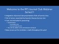 SIR-RFS Webinar (4/27/2017): SIR RFS Journal Club