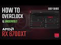 How to OVERCLOCK and UNDERVOLT RX 6700XT | ADRENALIN 2022 Easy Tutorial