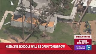 215 HISD campuses will be open Monday, Cy Fair ISD and Spring Branch ISD remain closed