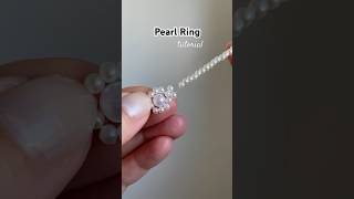 pearl ring tutorial #beadedjewelry #tutorial #diy #preppy