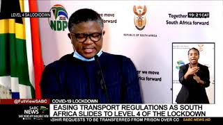 COVID-19 Lockdown | Easing transport regulations as South Africa slides to Level -4 of the lockdown