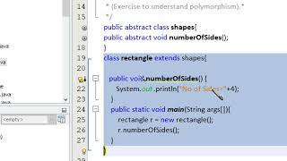 Java LAB Experiment 5 Abstract Class Shape
