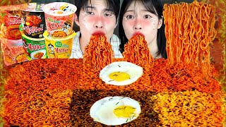 ASMR MUKBANG| 직접 만든 불닭볶음면 특집 먹방 & 레시피 FIRE NOODLES EATING