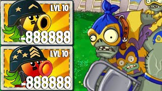 PvZ 2 Power Up - Team same plants level max vs Team Hero Smash Gargantuar Zombies - Who is best?