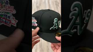 Oakland Athletics 1989 World Series Battle of The Bay New Era 59Fifty Fitted Hat Black Yellow Under