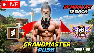 🔴 Free fire Live IN Grandmastr lobby 1 reason push #2fmerajyt00 #newlive2024