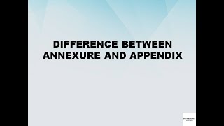 Difference between Annexure and Appendix || Annexure vs Appendix || Difference World