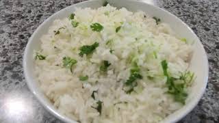 Como hacer un Arroz blanco con Limon y Cilantro Paso a Paso