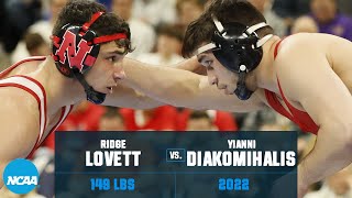 Yianni Diakomihalis vs. Ridge Lovett: 2022 NCAA wrestling championship final (149 lb.)