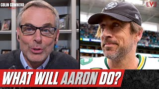 Why Aaron Rodgers is "not happy" about Jets rumors, leaked free agency demands | Colin Cowherd NFL
