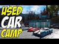 Fallout 76 CAMP Tutorial - Clean Car Dealership & Garage Build