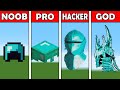 Pixel Art (NOOB vs PRO vs HACKER vs GOD) Diamond Helmet in Minecraft