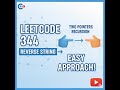 LeetCode 344 | Reverse String | Easy DSA Problem Explained (C++)