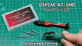 Dspiae AT-SHD Hand Drill Set Unboxing and Testing | scale modeling