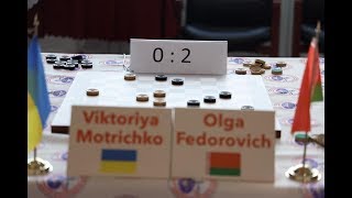 Motrichko - O. Fedorovich. World Draughts Championship 2019