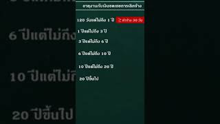 อายุงานกับเงินชดเชยการเลิกจ้าง #เงินเกษียณ #เงินชดเชยการเลิกจ้าง #กฎหมายแรงงาน