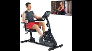 Exerpeutic 5000 Indoor Recumbent Exercise Bike for Home with Airsoft Seat
