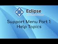 Support Menu Part 1: Help Topics