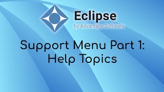 Support Menu Part 1: Help Topics