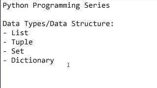 17. Python - Dictionary/Dict Data Structure