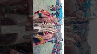 Aoleang festival beating of log drum (ukha cultural troupe) The children's on 04 April 2022