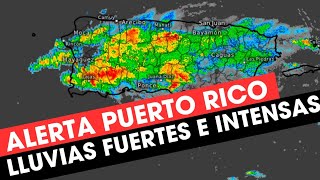 Alerta en #puertorico ante #lluvia fuerte e intensa aviso #inundaciones y #torme