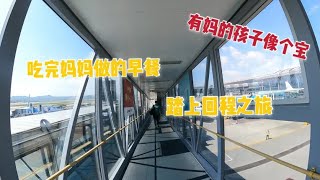 吃完老妈做的早餐，踏上回程之旅，飞奔回去接浪浪【肉肉夫妻房车记】