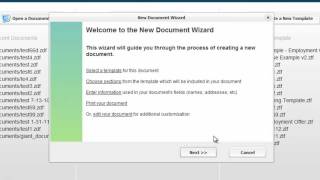 SmoothDocs New Document Wizard
